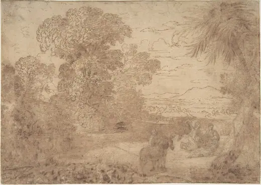 Landscape with the Rest on the Flight into Egypt by Claude Lorrain