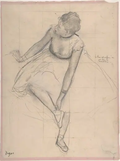 Dancer Adjusting Her Slipper by Edgar Degas