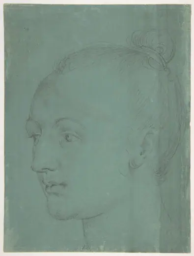 Head of a Young Woman by Albrecht Dürer