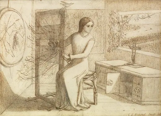 The Lady of Shalott by Elizabeth Siddal